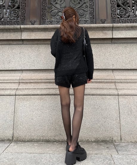 Spangle Collar Knit