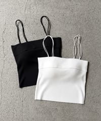 W Strap パッド付きキャミソール