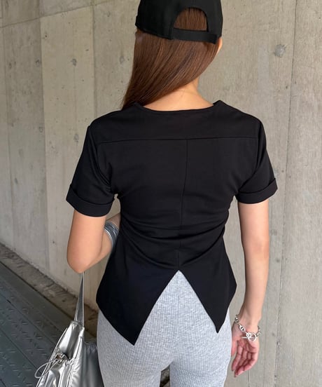 Back Slit Tシャツ