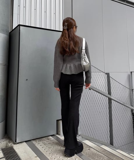Peplum Knit トップス