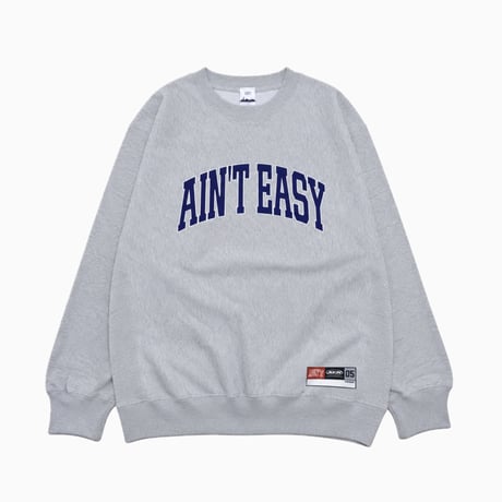 TEAM AIN'T EASY NYC CREWNECK SWEATSHIRT / Ash Navy