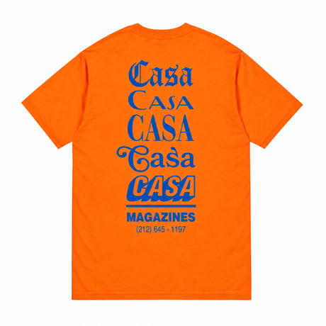 Casa Magazines Tee / Orange