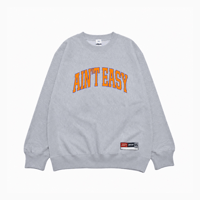 TEAM AIN'T EASY NYC CREWNECK SWEATSHIRT / Ash