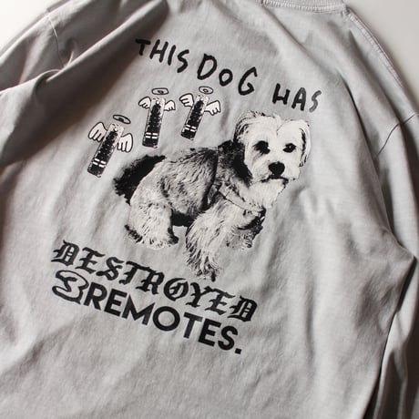 MAD DOG L/S GARMENT TEE ICEGRAY