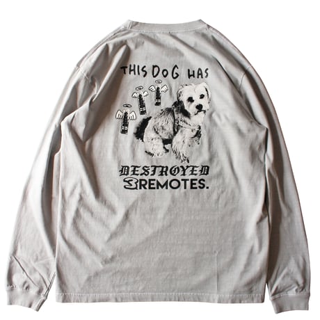 MAD DOG L/S GARMENT TEE ICEGRAY