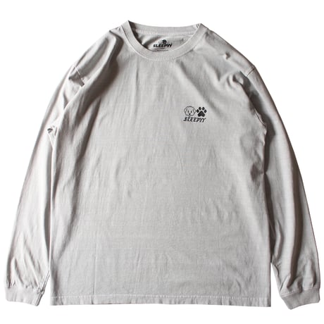 MAD DOG L/S GARMENT TEE ICEGRAY