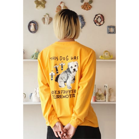 MAD DOG L/S GARMENT TEE MUSTARD