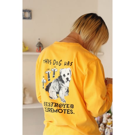 MAD DOG L/S GARMENT TEE MUSTARD