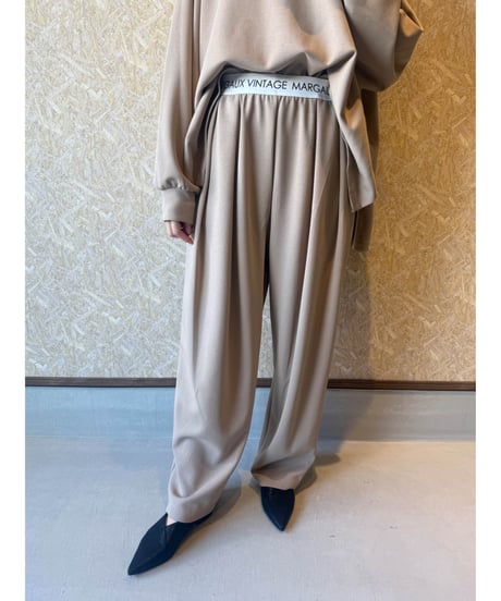MARGAUX VINTAGE ★ logo waist tuck pants