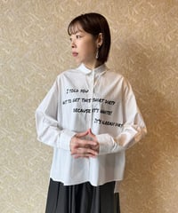 RISLEY ★ back long print shirt