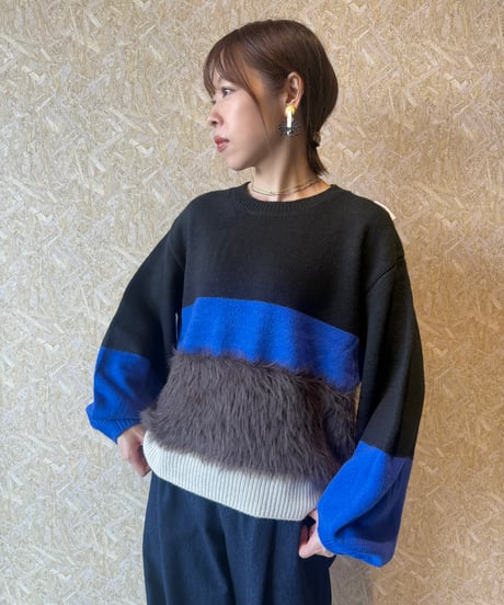 MARECHAL TERRE ★ color block knit