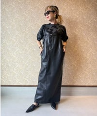 CHIGNON ★ fake leather strap dress