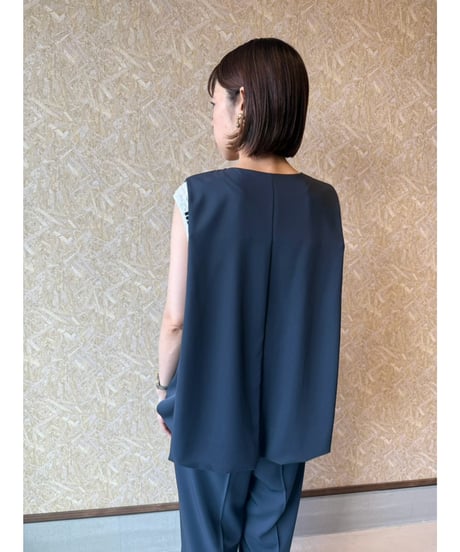 MICHNESS ★ drape twill balloon gilet
