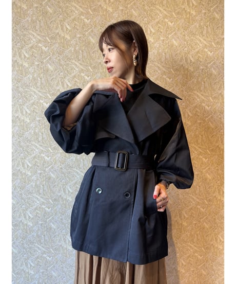 MARGAUX VINTAGE ★ balloon sleeve middle trench