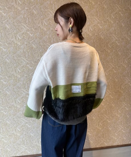 MARECHAL TERRE ★ color block knit