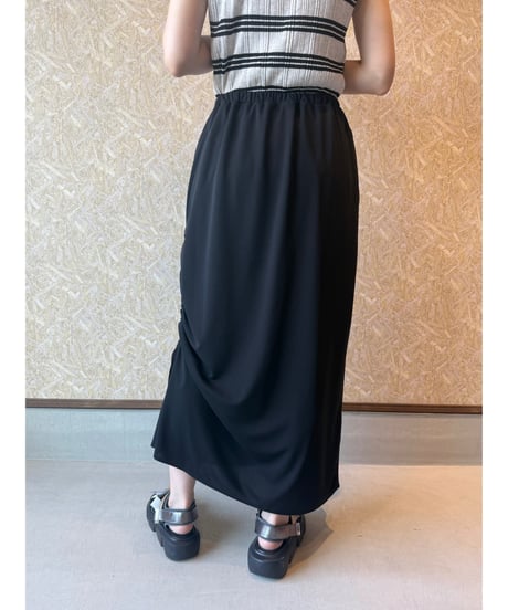 mink chair ★ asymmet gather smooth skirt