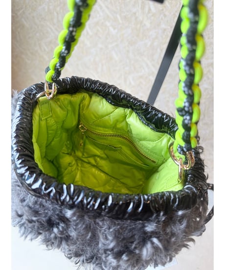 RISLEY ★ reversible fur quilt bag