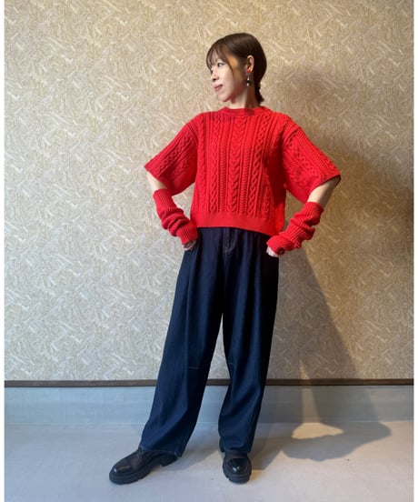 Le Melange ★ cable arm warmer knit
