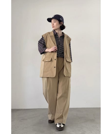 FOSI. ★ tailor color chino vest