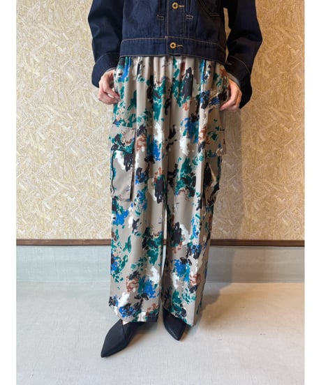 ESPEYRAC ★ print flower cargo pants