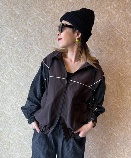 FOSI. ★ bi-color nylon blouson