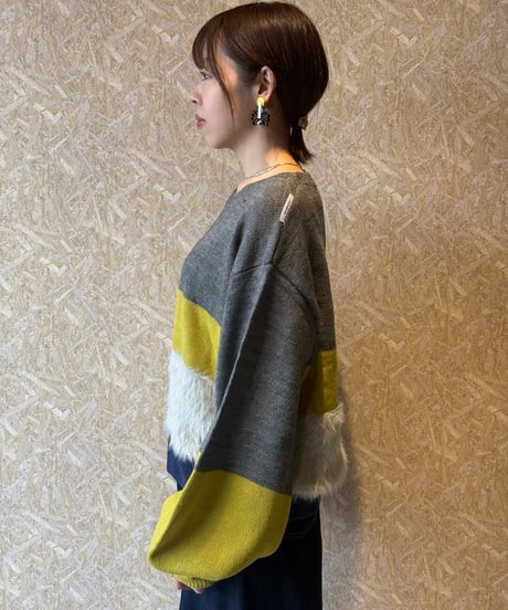 MARECHAL TERRE ★ color block knit