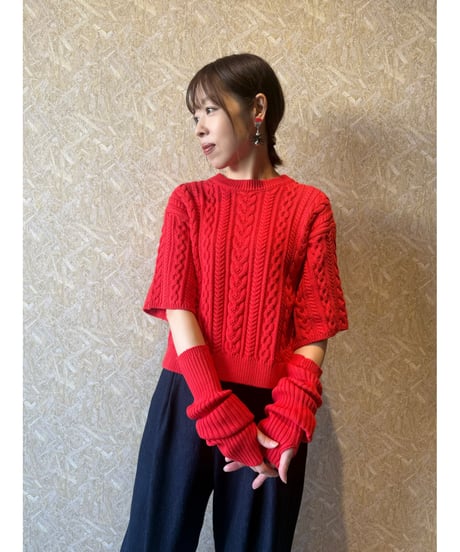 Le Melange ★ cable arm warmer knit