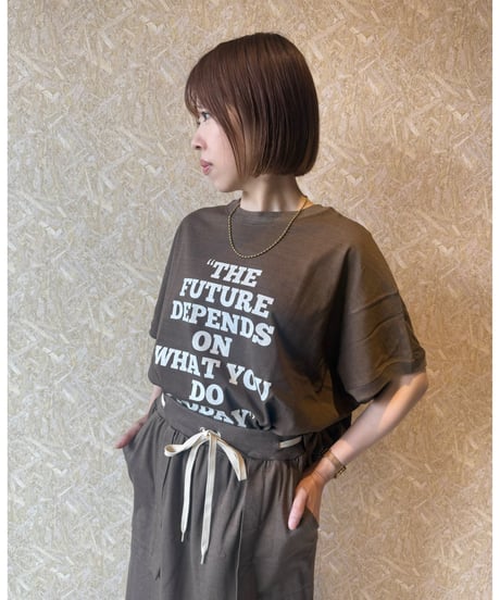 FOSI. ★ 2way logo print T-shirt