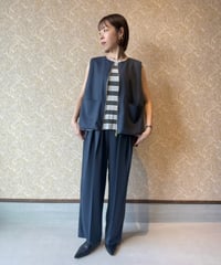 MICHNESS ★ drape twill center press pants