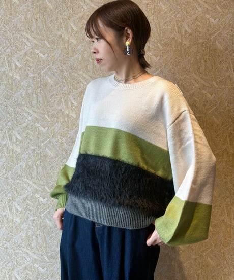 MARECHAL TERRE ★ color block knit