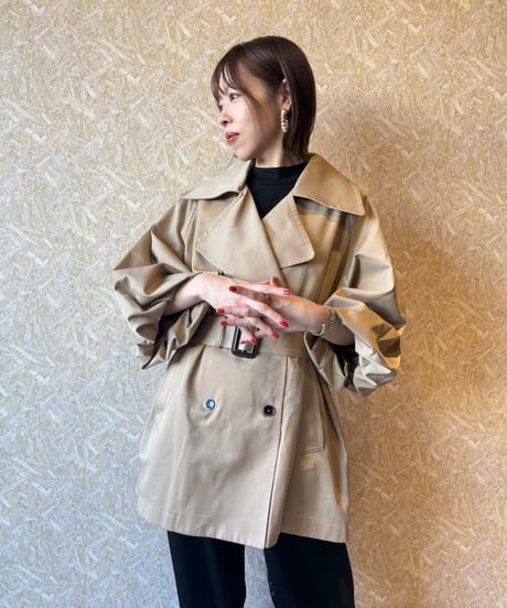MARGAUX VINTAGE ★ balloon sleeve middle trench
