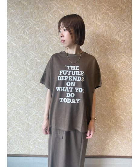 FOSI. ★ 2way logo print T-shirt