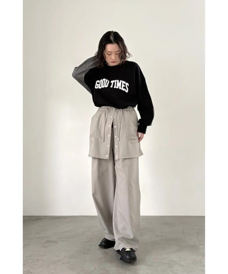FOSI. ★ bi-color 2way logo sweat