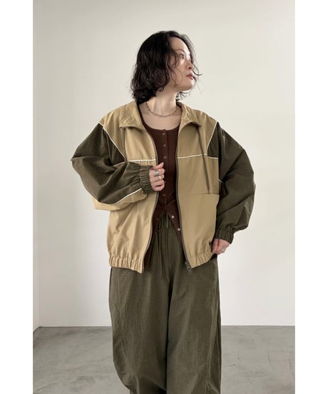 FOSI. ★ bi-color nylon blouson
