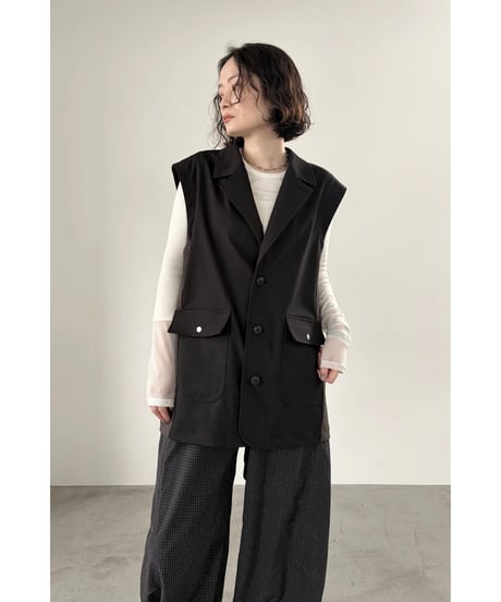 FOSI. ★ tailor color chino vest