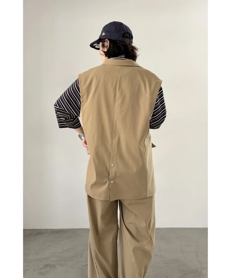 FOSI. ★ tailor color chino vest