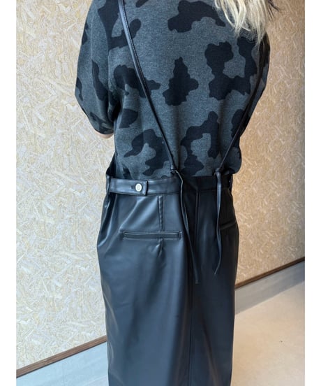 CHIGNON ★ fake leather strap dress