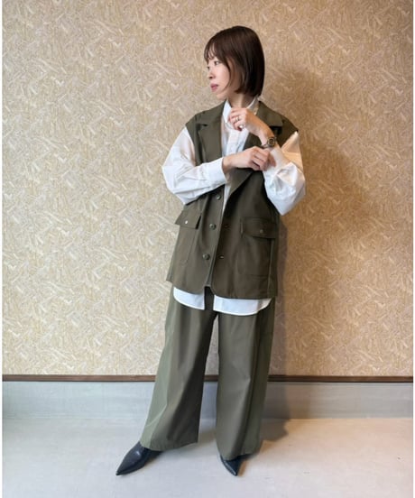 FOSI. ★ tailor color chino vest