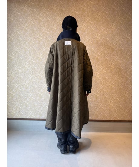 MARECHAL TERRE ★ reversible quilting A-line coat