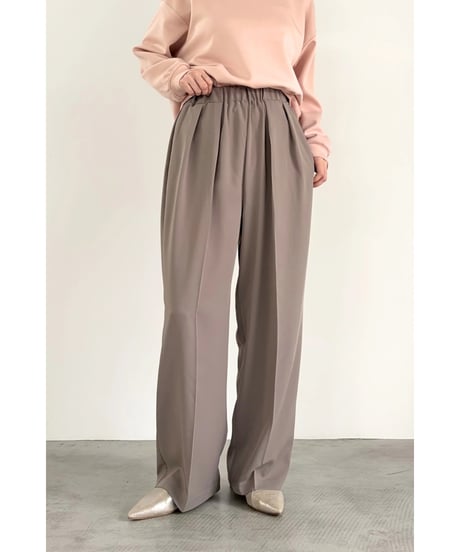 MICHNESS ★ drape twill center press pants