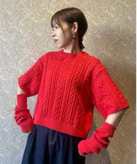 Le Melange ★ cable arm warmer knit