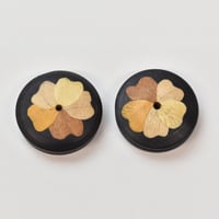 b-301_____象嵌  ノブ＆ワッシャー　　黒檀