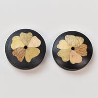 b-302____象嵌  ノブ＆ワッシャー　黒檀
