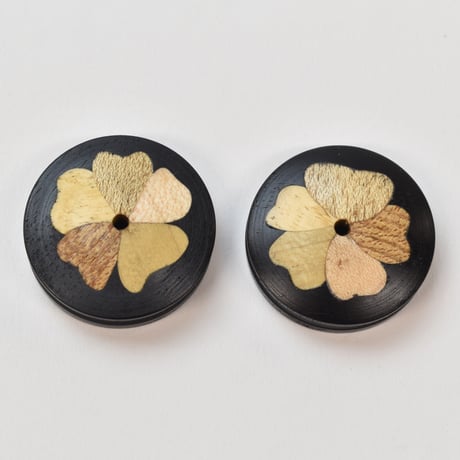 b-302____象嵌  ノブ＆ワッシャー　黒檀