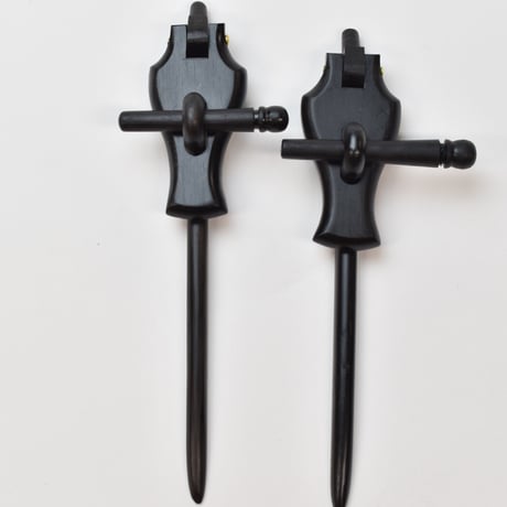 b-005_____フルラッチ  ナス型　黒檀