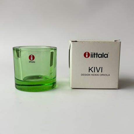 iittala（イッタラ）｜Kivi（キビ）キャンドルホルダー｜アップルグリーン　※箱付き