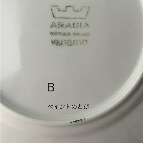 ARABIA（アラビア）｜Esteri Tomula（エステリ・トムラ）｜Vanamo（ヴァナモ）｜プレート 17cm｜在庫２点