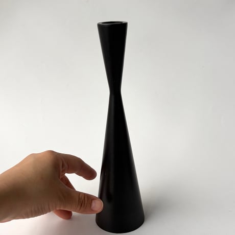 Sweden｜ブラックアイアン キャンドルホルダー 2点セット｜Mid Century Design｜在庫１点