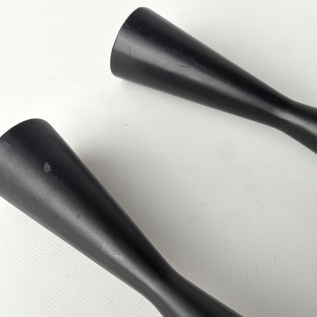 Sweden｜ブラックアイアン キャンドルホルダー 2点セット｜Mid Century Design｜在庫１点