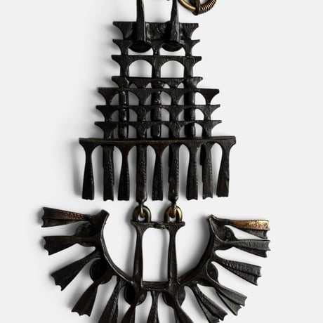 Pentti Sarpaneva（ペンティ サルパネヴァ）｜ ブロンズネックレス　｜Finland 1960–70s｜OWL フクロウモチーフ